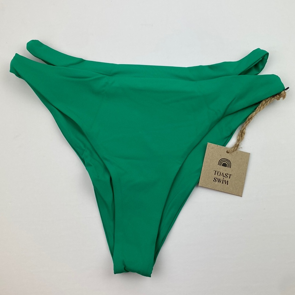 NWT Toast Swim | Emerald Signature Cut Out Bikini Bottom XS